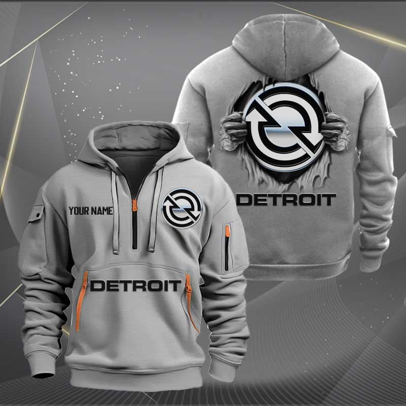 Sportswearmerch Detroit Diesel Half Zip Hoodie For Fan