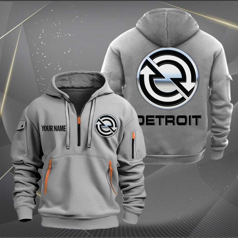 Sportswearmerch Detroit Diesel Half Zip Hoodie For Fan