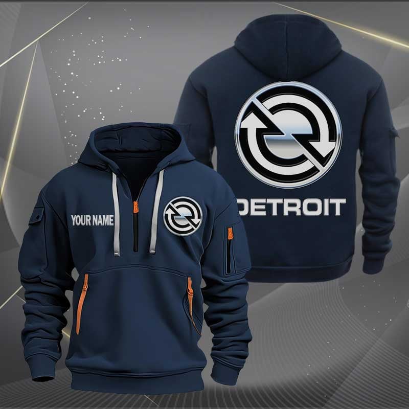 Sportswearmerch Detroit Diesel Half Zip Hoodie For Fan
