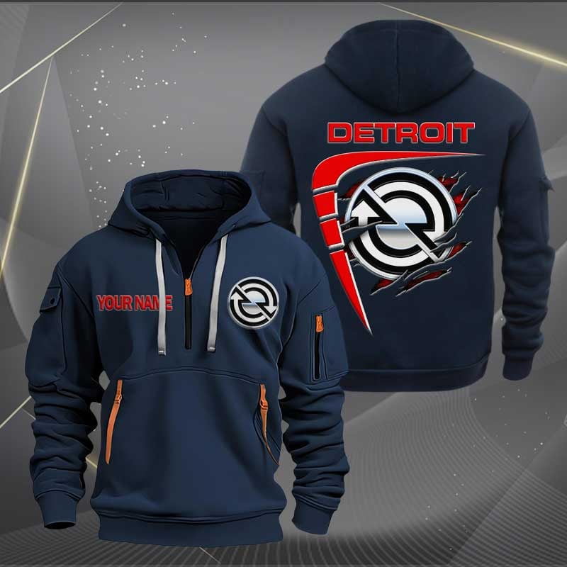 Sportswearmerch Detroit Diesel Personalized Half Zip Hoodie For Fan