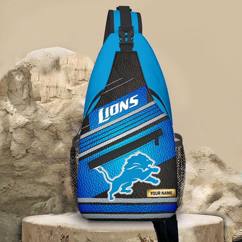 Sportswearmerch Detroit Lions NFL Personalized Sling Bag For Fan