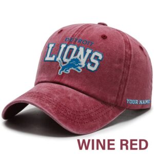 Sportswearmerch Detroit Lions NFL Unisex Vintage Classic Cap For Fan