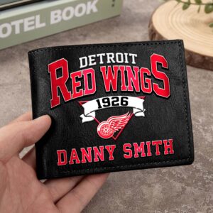 Sportswearmerch Detroit Red Wings NHL Folded Wallet For Fan