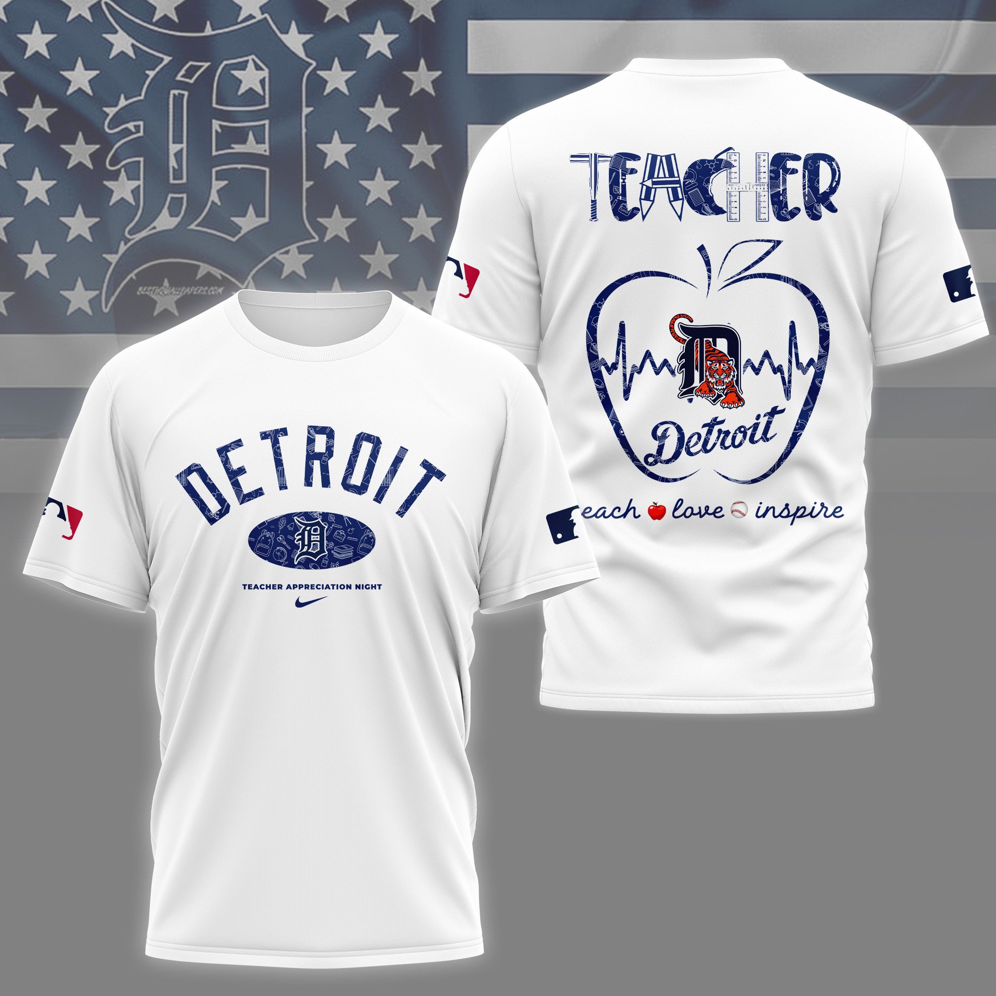 Sportswearmerch Detroit Tigers MLB Personalized T-shirt For Fan