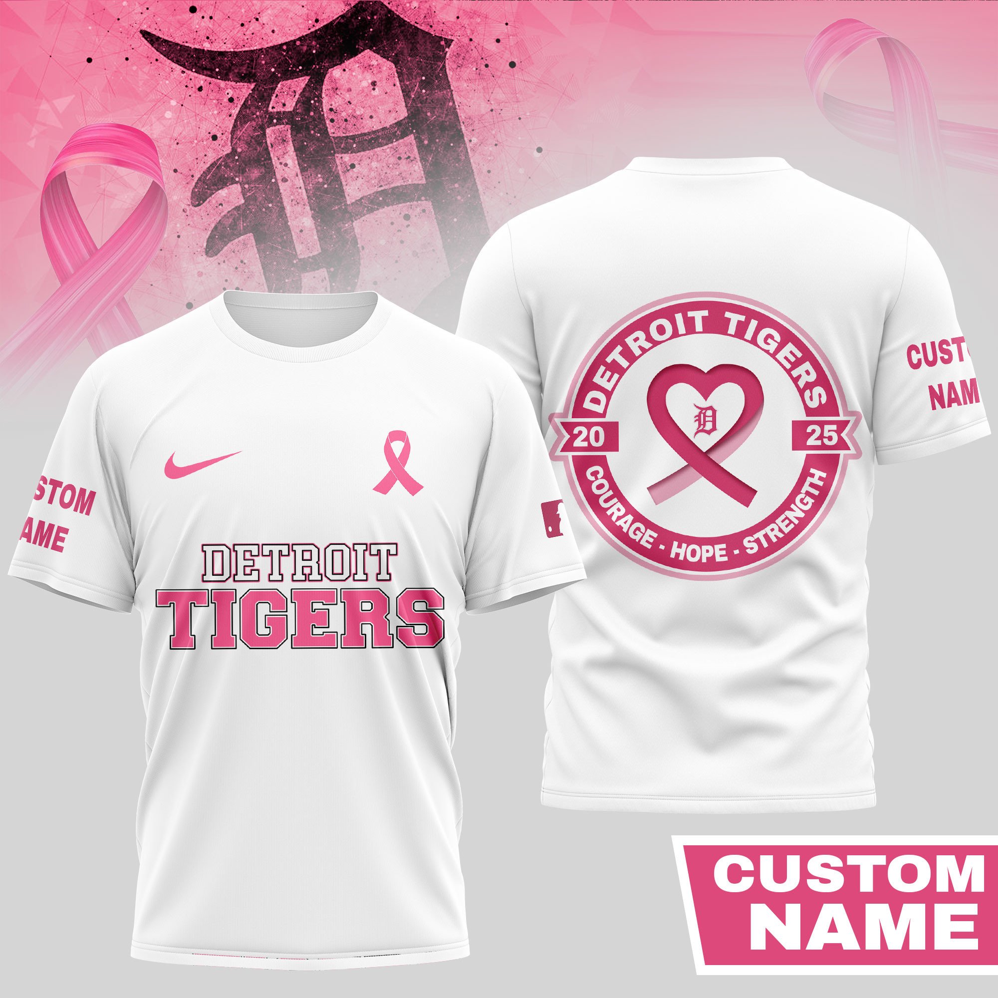 Sportswearmerch Detroit Tigers MLB Personalized T-shirt For Fan