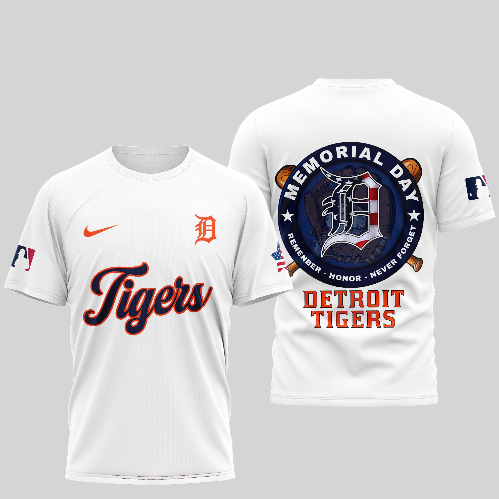 Sportswearmerch Detroit Tigers MLB Personalized T-shirt For Fan
