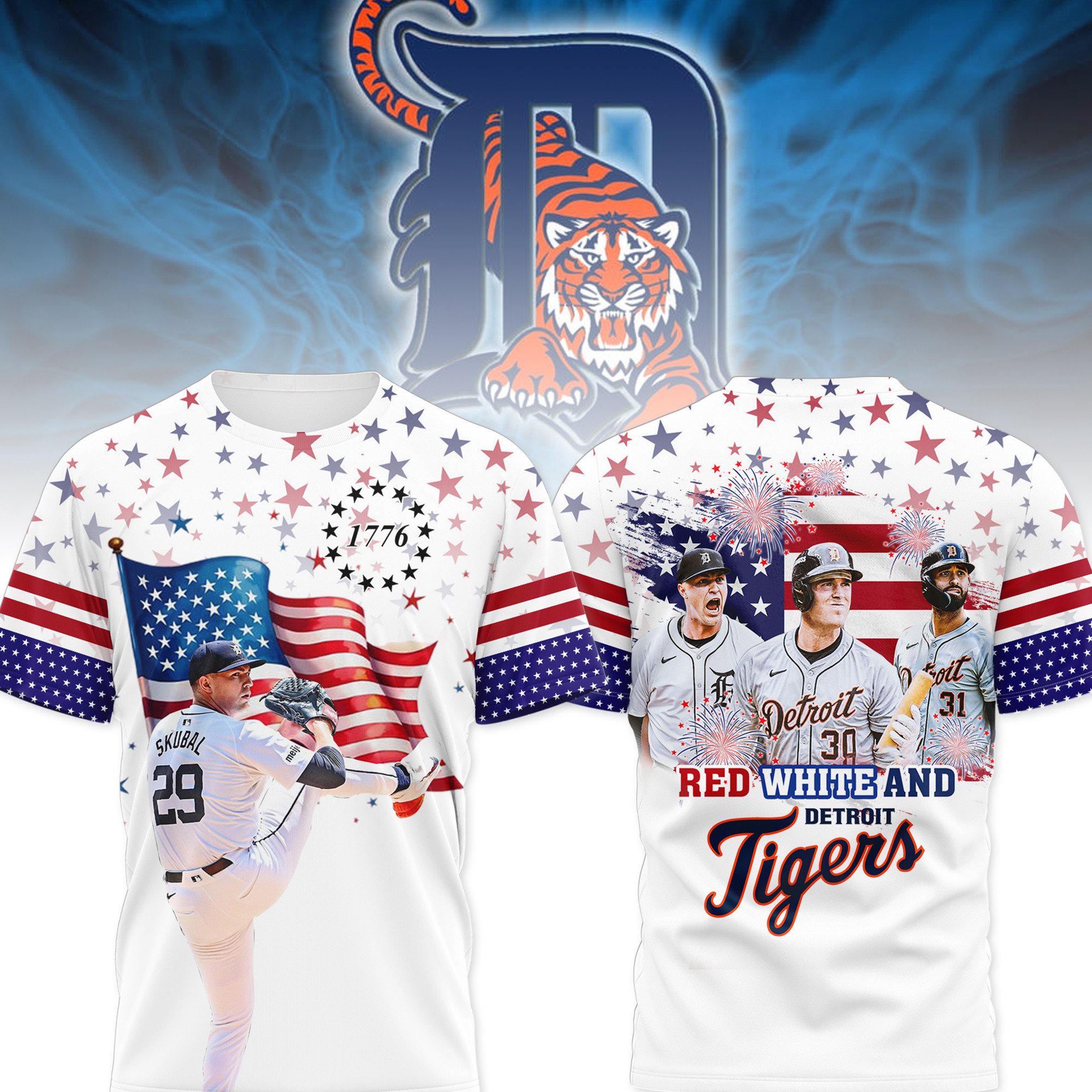Sportswearmerch Detroit Tigers | PREMIUM DTTG 3D SHIRT NKMLB Personalized T-shirt For Fan
