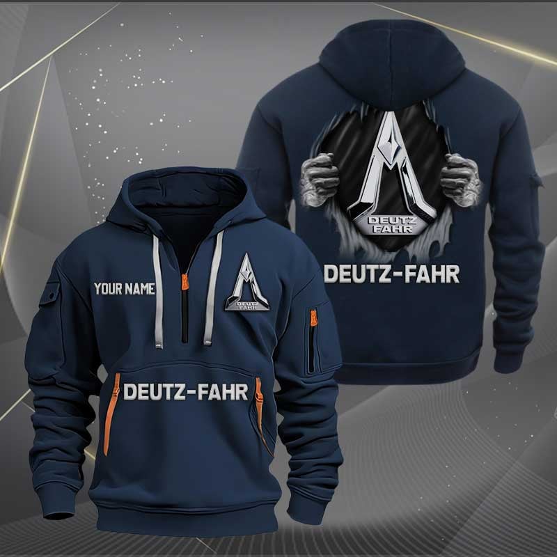 Sportswearmerch Deutz-Fahr Car Personalized Half Zip Hoodie For Fan