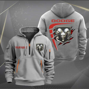 Sportswearmerch Dodge Car Personalized Half Zip Hoodie For Fan