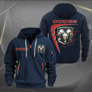 Sportswearmerch Dodge Car Personalized Half Zip Hoodie For Fan