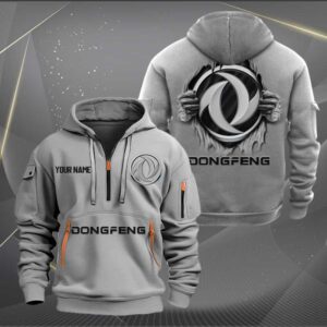 Sportswearmerch Dongfeng Tractor Personalized Half Zip Hoodie For Fan