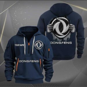 Sportswearmerch Dongfeng Tractor Personalized Half Zip Hoodie For Fan