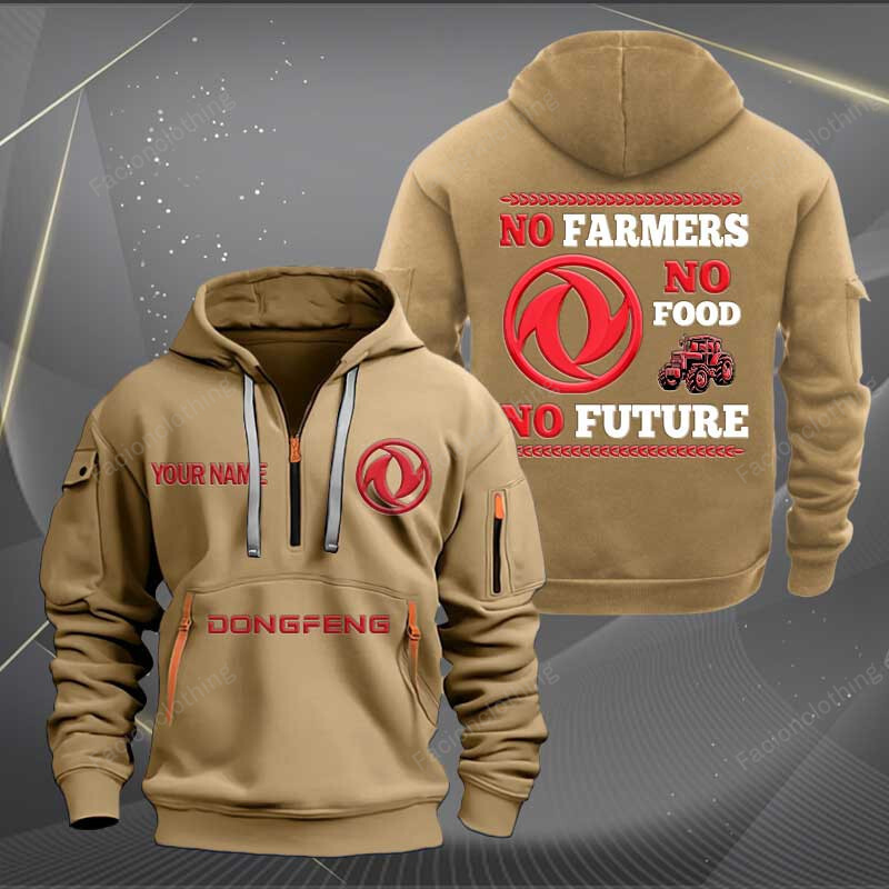 Sportswearmerch Dongfeng Car Personalized Half Zip Hoodie For Fan