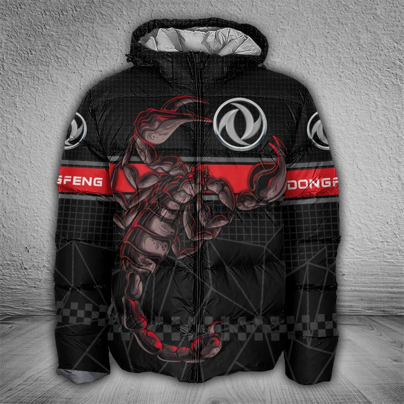 Sportswearmerch Dongfeng Motorcycle Puffer Jacket For Fan
