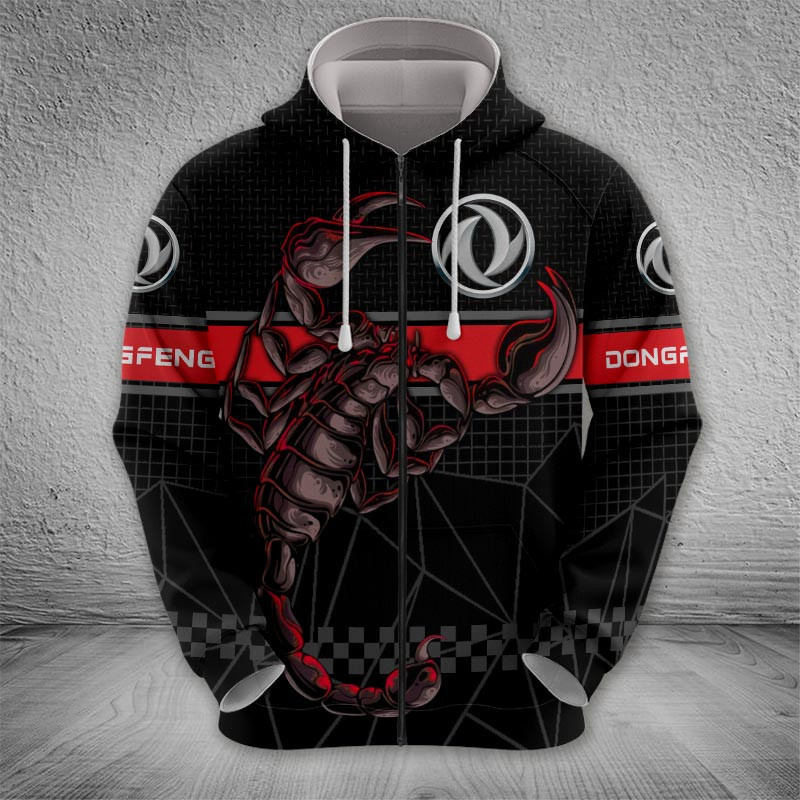Sportswearmerch Dongfeng Motorcycle Zip Hoodie For Fan