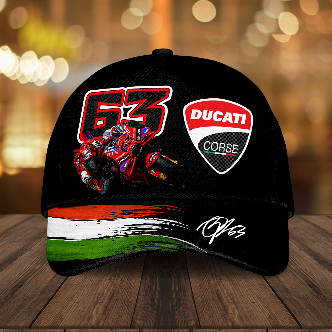 Sportswearmerch Ducati Lenovo Team x Francesco Bagnaia Car Classic Cap Gift For Fan