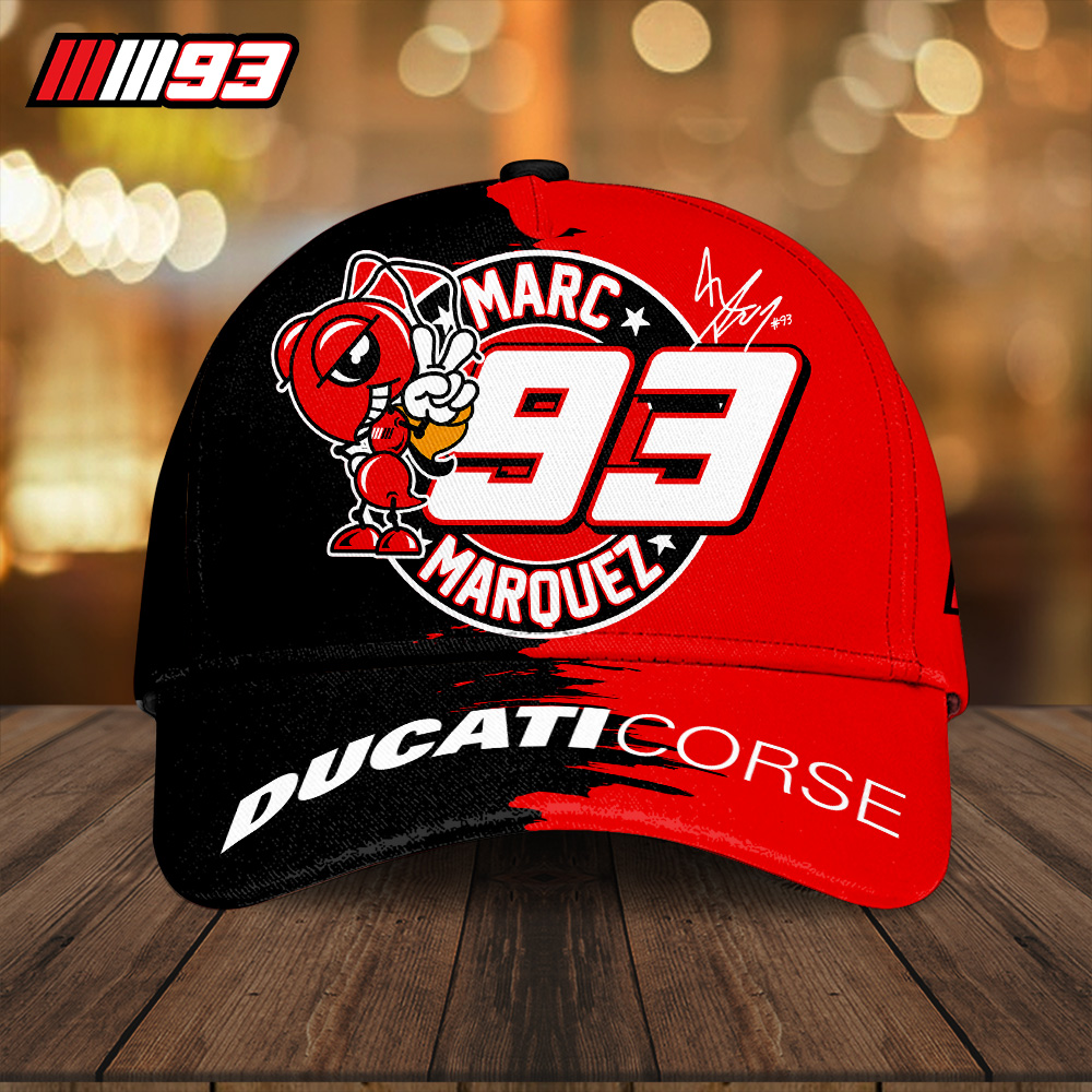 Sportswearmerch Ducati Lenovo Team x Marc Marquez Car Classic Cap Gift For Fan