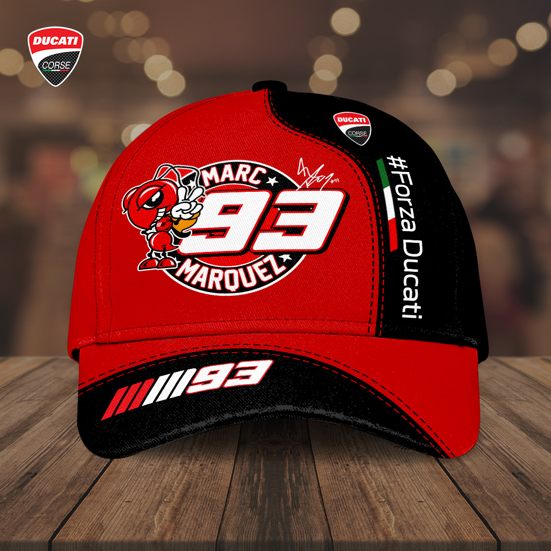 Sportswearmerch Ducati Lenovo Team x Marc Marquez Car Classic Cap Gift For Fan