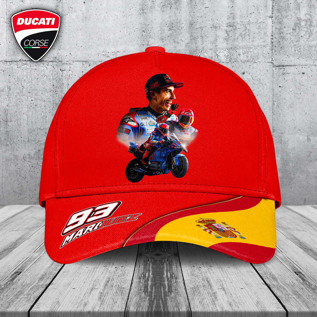 Sportswearmerch Ducati Lenovo Team x Marc Marquez Car Classic Cap Gift For Fan