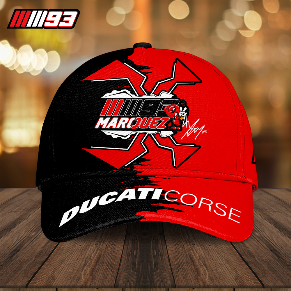 Sportswearmerch Ducati Lenovo Team x Marc Marquez Car Classic Cap Gift For Fan