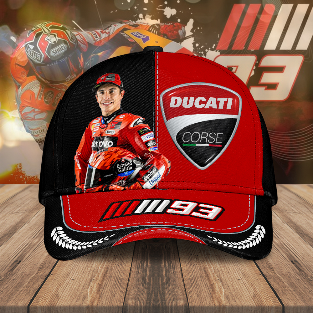 Sportswearmerch Ducati Lenovo Team x Marc Marquez Car Classic Cap Gift For Fan