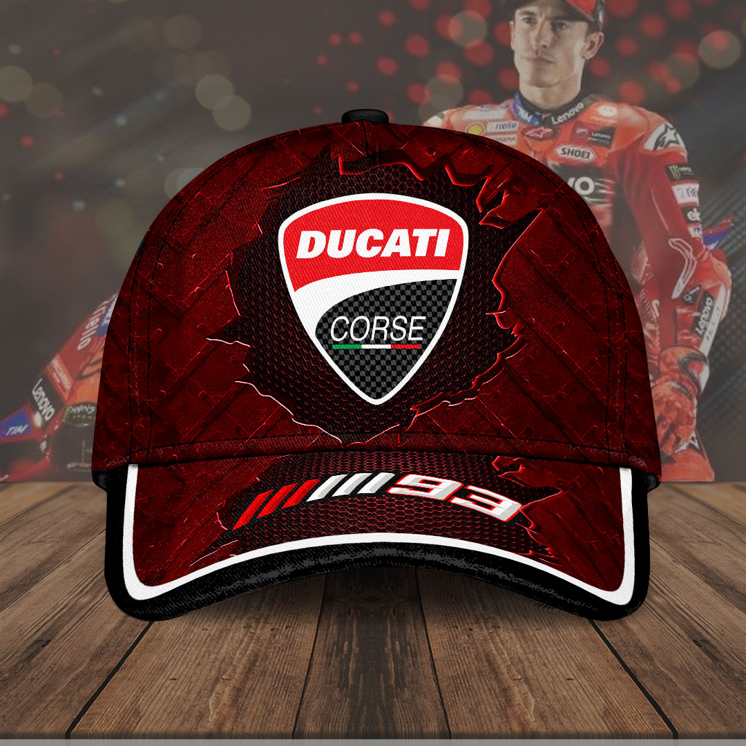Sportswearmerch Ducati Lenovo Team x Marc Marquez Car Classic Cap Gift For Fan