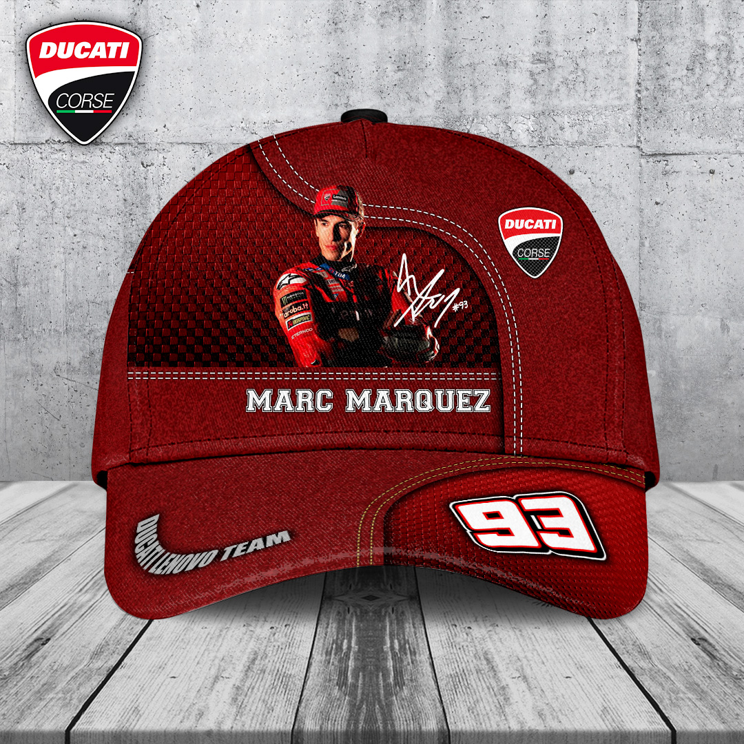 Sportswearmerch Ducati Lenovo Team x Marc Marquez Car Classic Cap Gift For Fan
