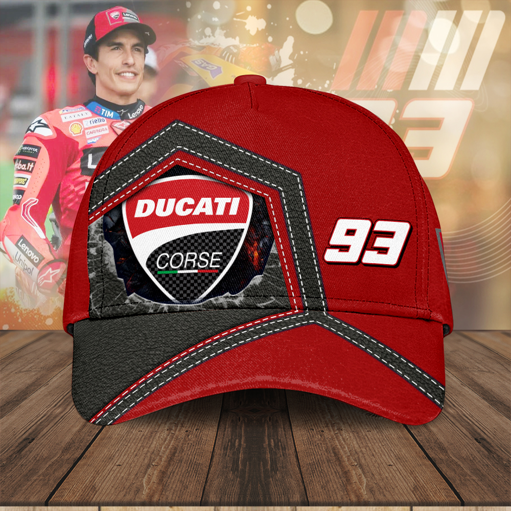 Sportswearmerch Ducati Lenovo Team x Marc Marquez Car Classic Cap Gift For Fan