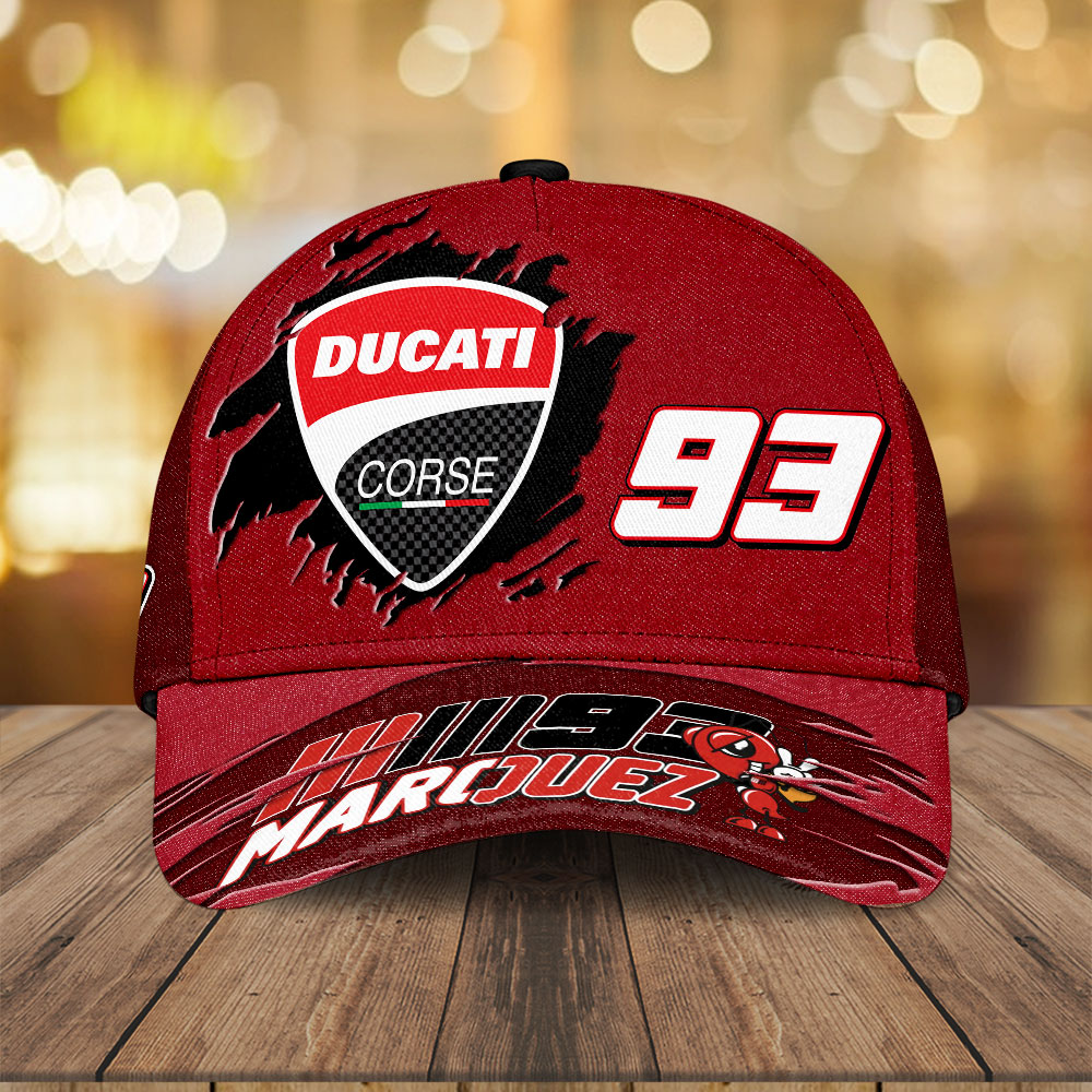 Sportswearmerch Ducati Lenovo Team x Marc Marquez Car Classic Cap Gift For Fan