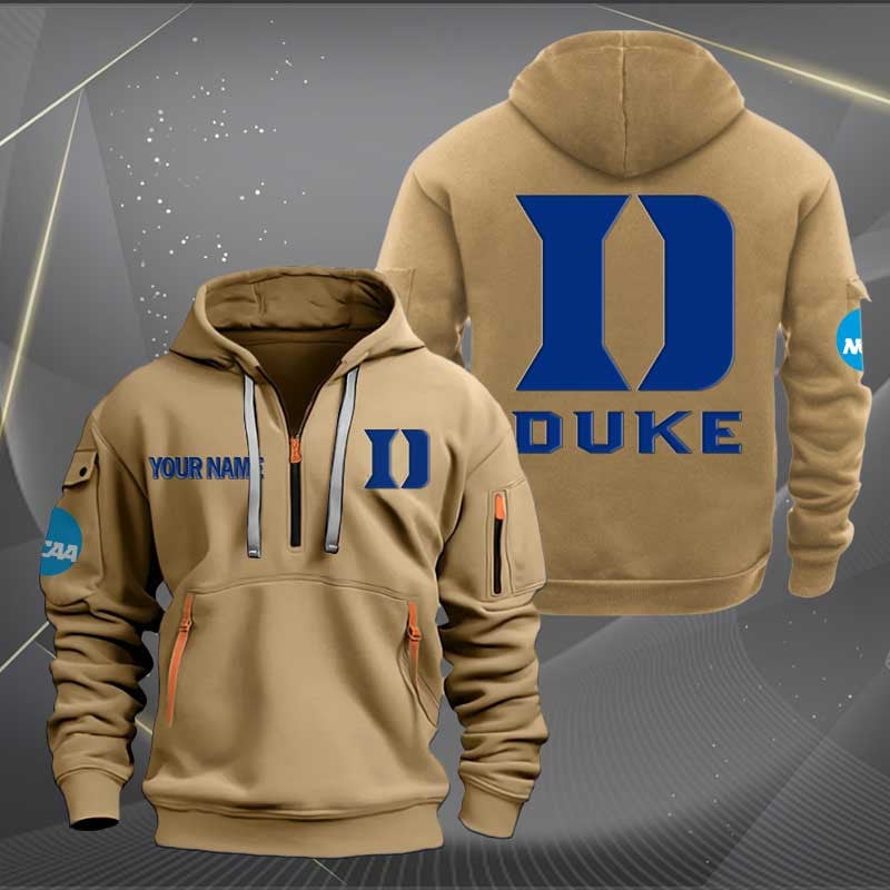 Sportswearmerch Duke Blue Devils NCAA Half Zip Hoodie For Fan