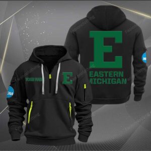 Sportswearmerch Eastern Michigan Eagles NCAA Half Zip Hoodie For Fan
