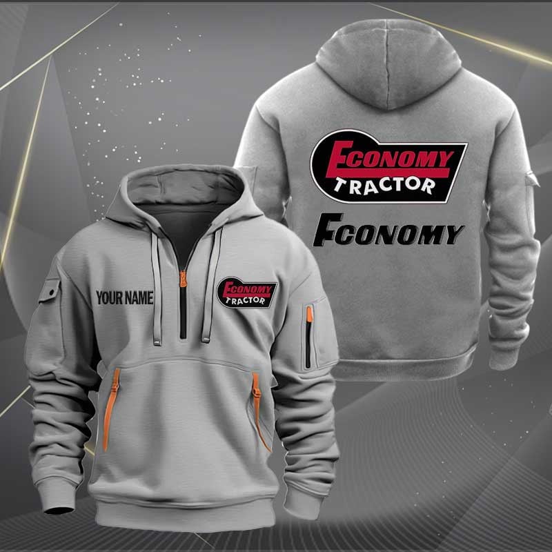 Sportswearmerch Economy Tractor Half Zip Hoodie For Fan
