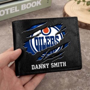 Sportswearmerch Edmonton Oilers NHL Folded Wallet For Fan