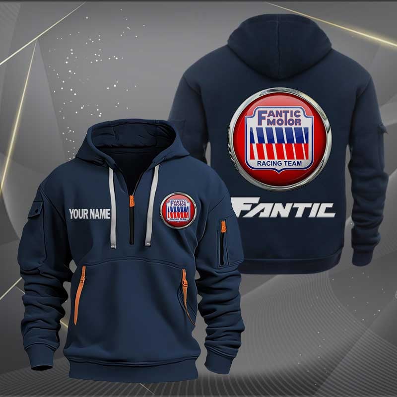 Sportswearmerch Fantic Motorcycle Motorcycle Half Zip Hoodie For Fan