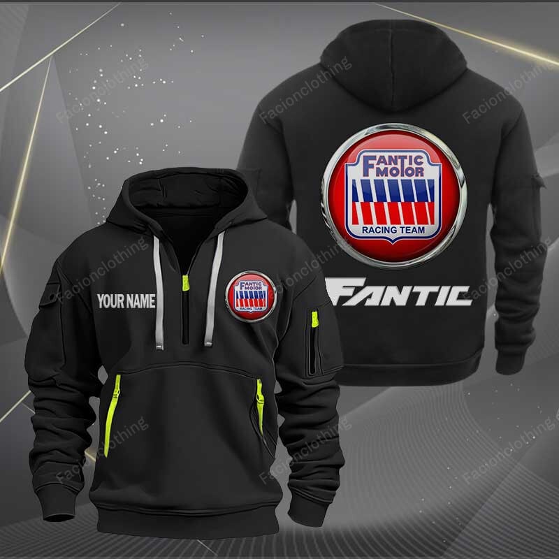 Sportswearmerch Fantic Motorcycles Personalized Half Zip Hoodie For Fan