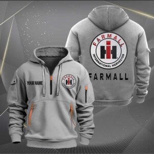 Sportswearmerch Farmall Car Personalized Half Zip Hoodie For Fan