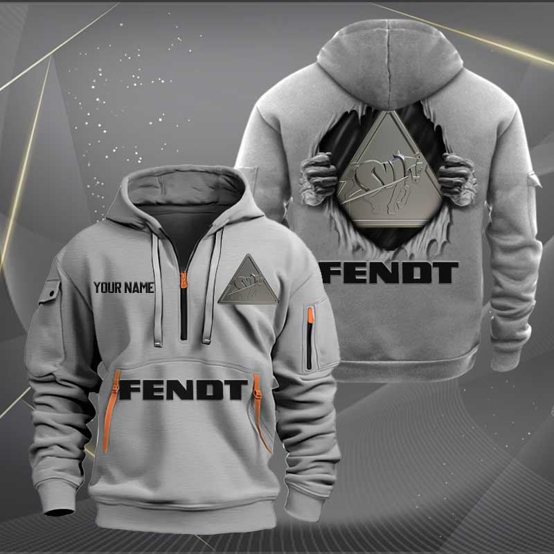 Sportswearmerch Fendt Tractor Personalized Half Zip Hoodie For Fan