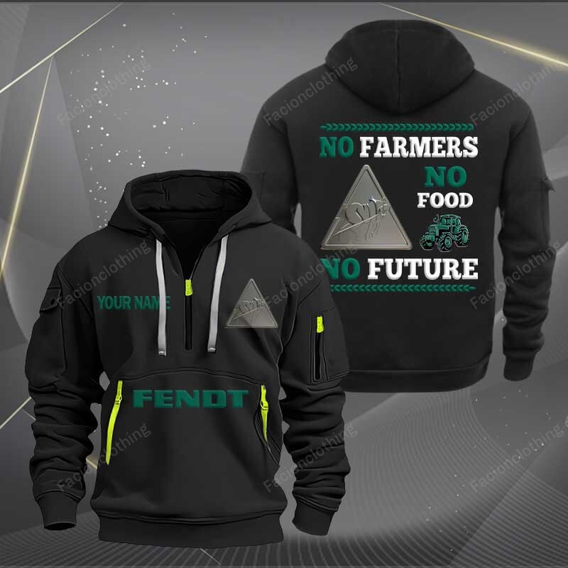 Sportswearmerch Fendt Tractor Personalized Half Zip Hoodie For Fan