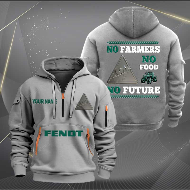 Sportswearmerch Fendt Tractor Personalized Half Zip Hoodie For Fan