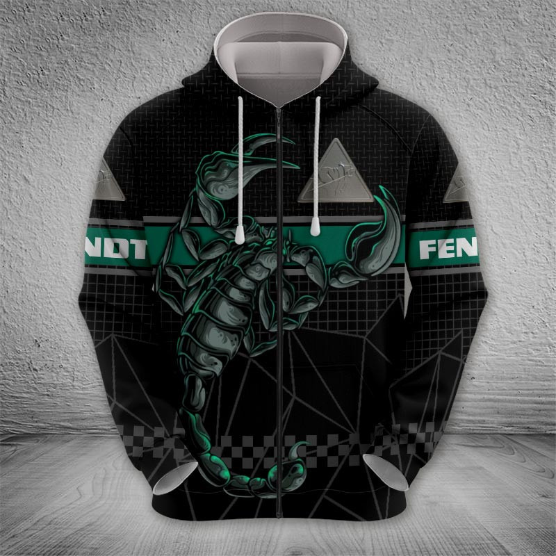 Sportswearmerch Fendt Tractor Zip Hoodie For Fan