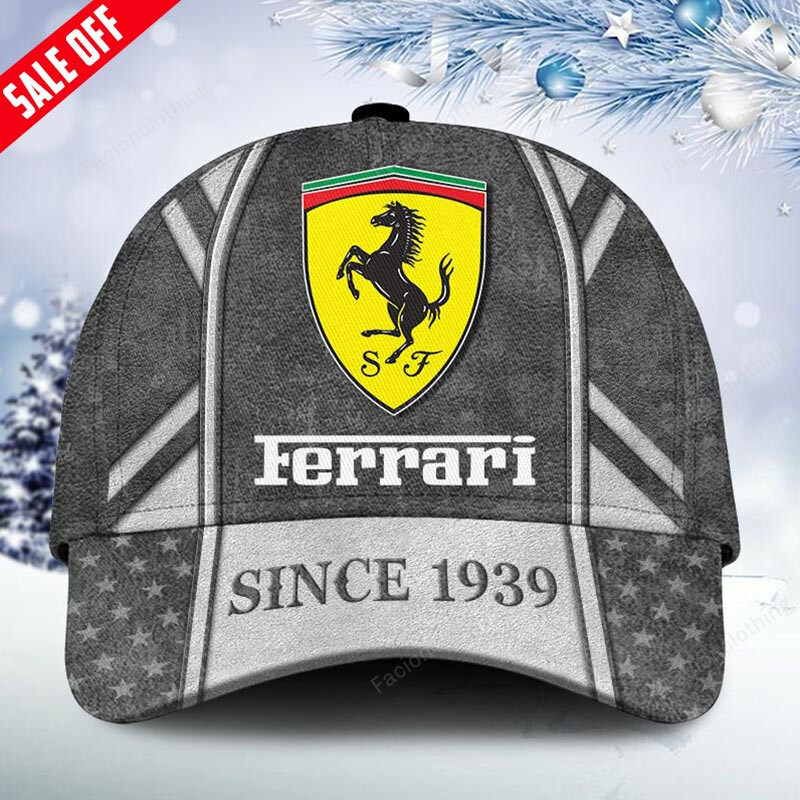 Sportswearmerch Ferrari Car Personalized Cap For Fan