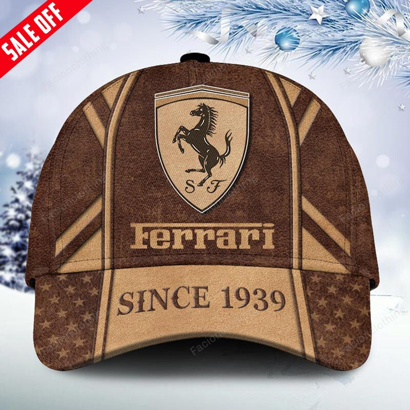 Sportswearmerch Ferrari Car Personalized Cap For Fan