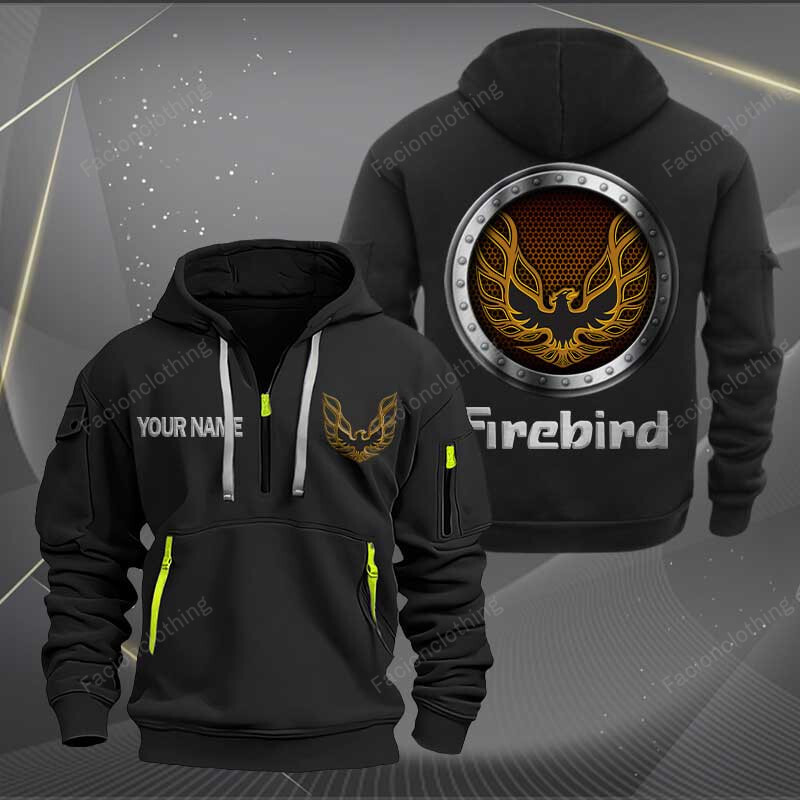 Sportswearmerch Firebird Pontiac Car Car Personalized Half Zip Hoodie For Fan