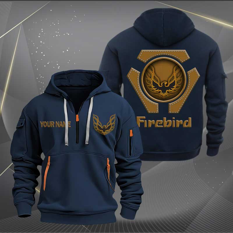 Sportswearmerch Firebird Pontiac Car Car Personalized Half Zip Hoodie For Fan