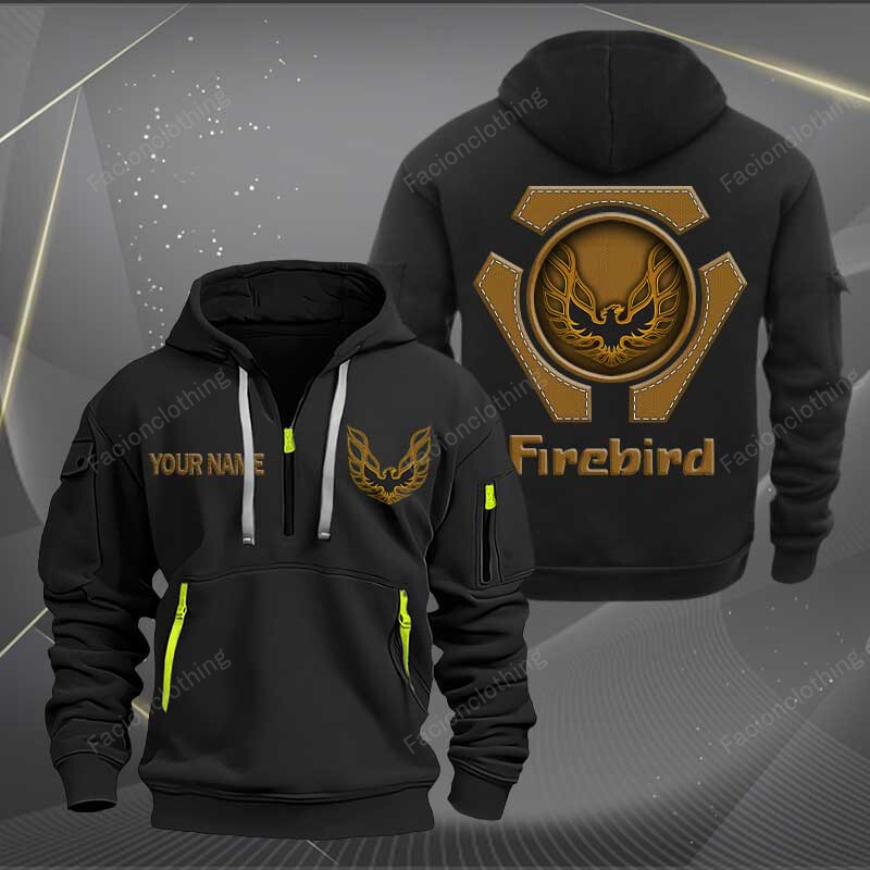 Sportswearmerch Firebird Pontiac Car Car Personalized Half Zip Hoodie For Fan