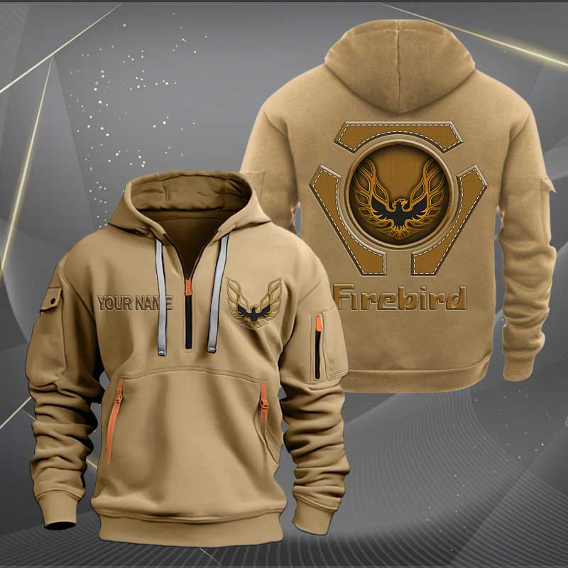 Sportswearmerch Firebird Pontiac Car Car Personalized Half Zip Hoodie For Fan