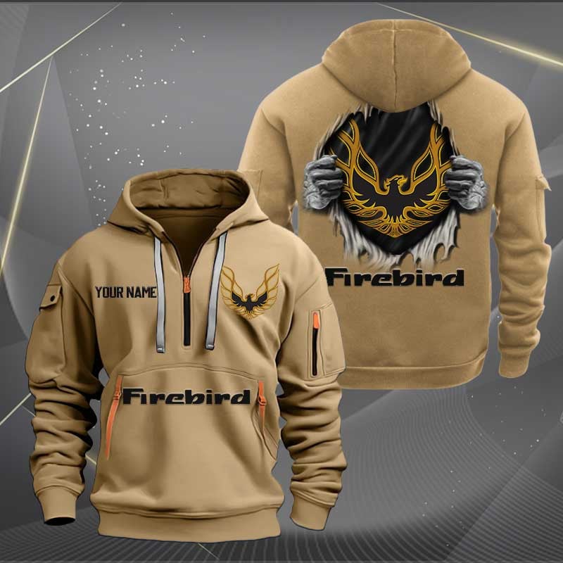 Sportswearmerch Firebird Pontiac Car Personalized Half Zip Hoodie For Fan