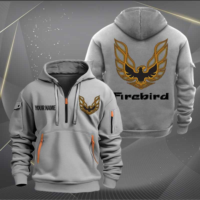 Sportswearmerch Firebird Pontiac Car Personalized Half Zip Hoodie For Fan
