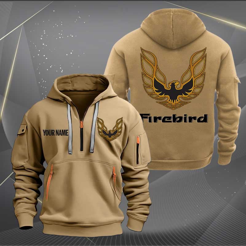 Sportswearmerch Firebird Pontiac Car Personalized Half Zip Hoodie For Fan