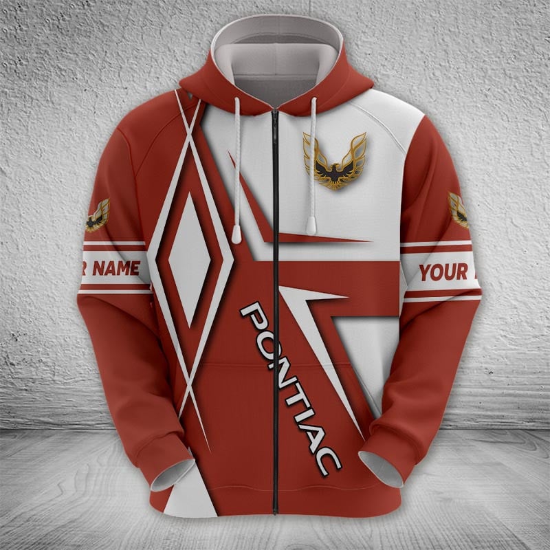 Sportswearmerch Firebird Pontiac Car Zip Hoodie For Fan